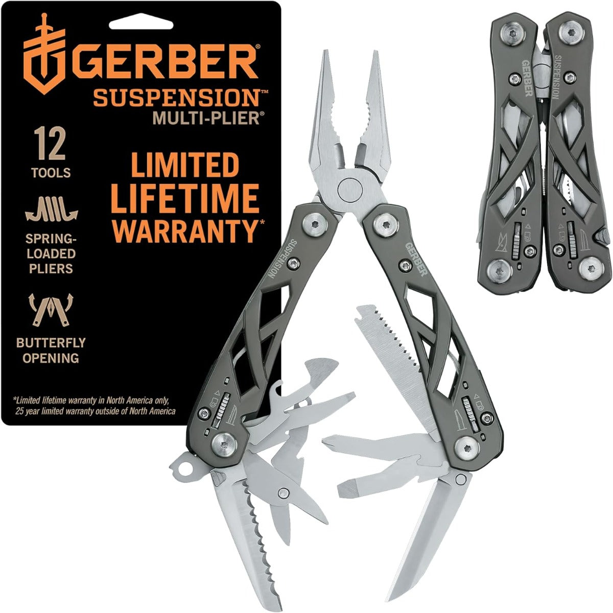 Gerber gear suspension 12 in 1 pin nose pliers multi-tool