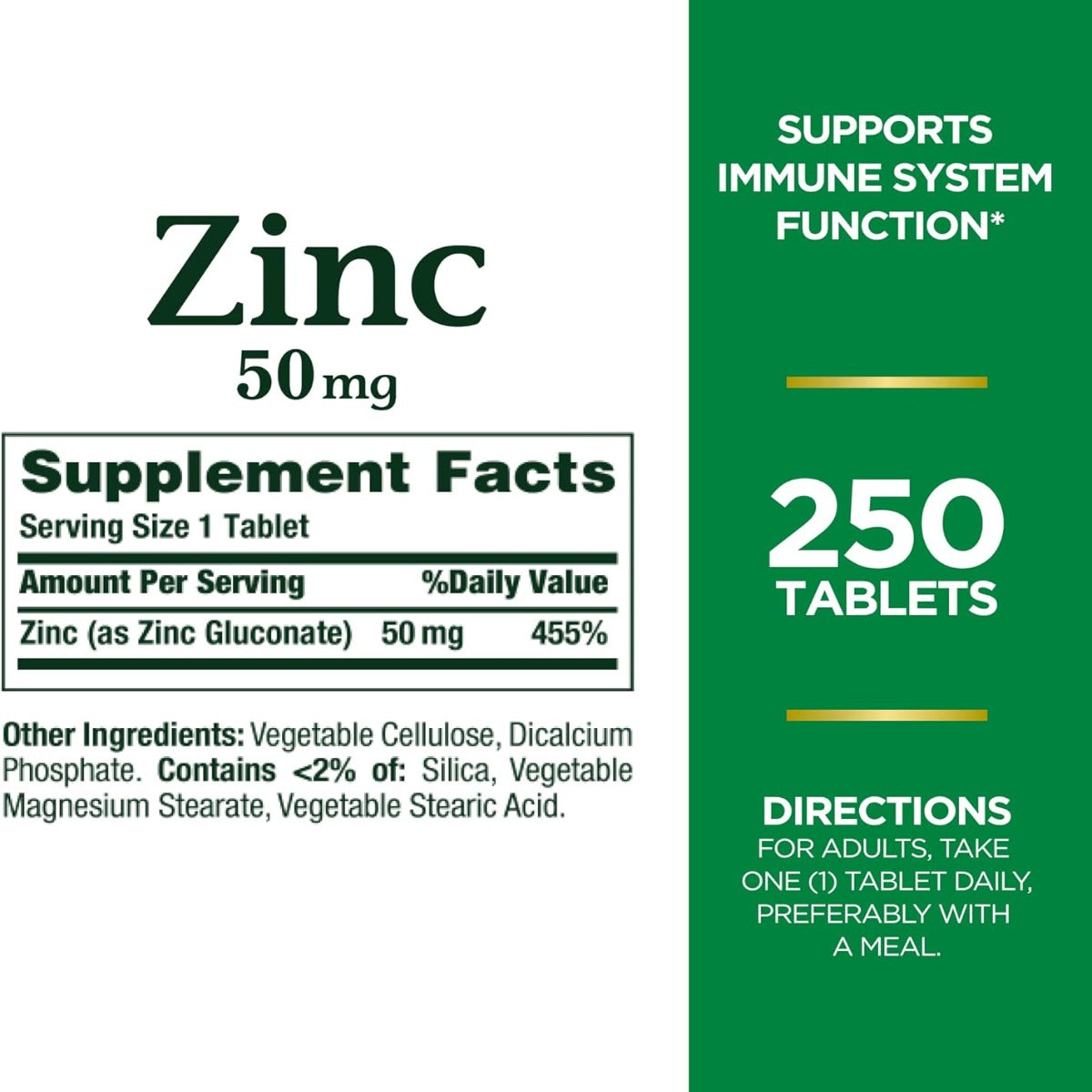 Nature's Bounty Zinc 50mg