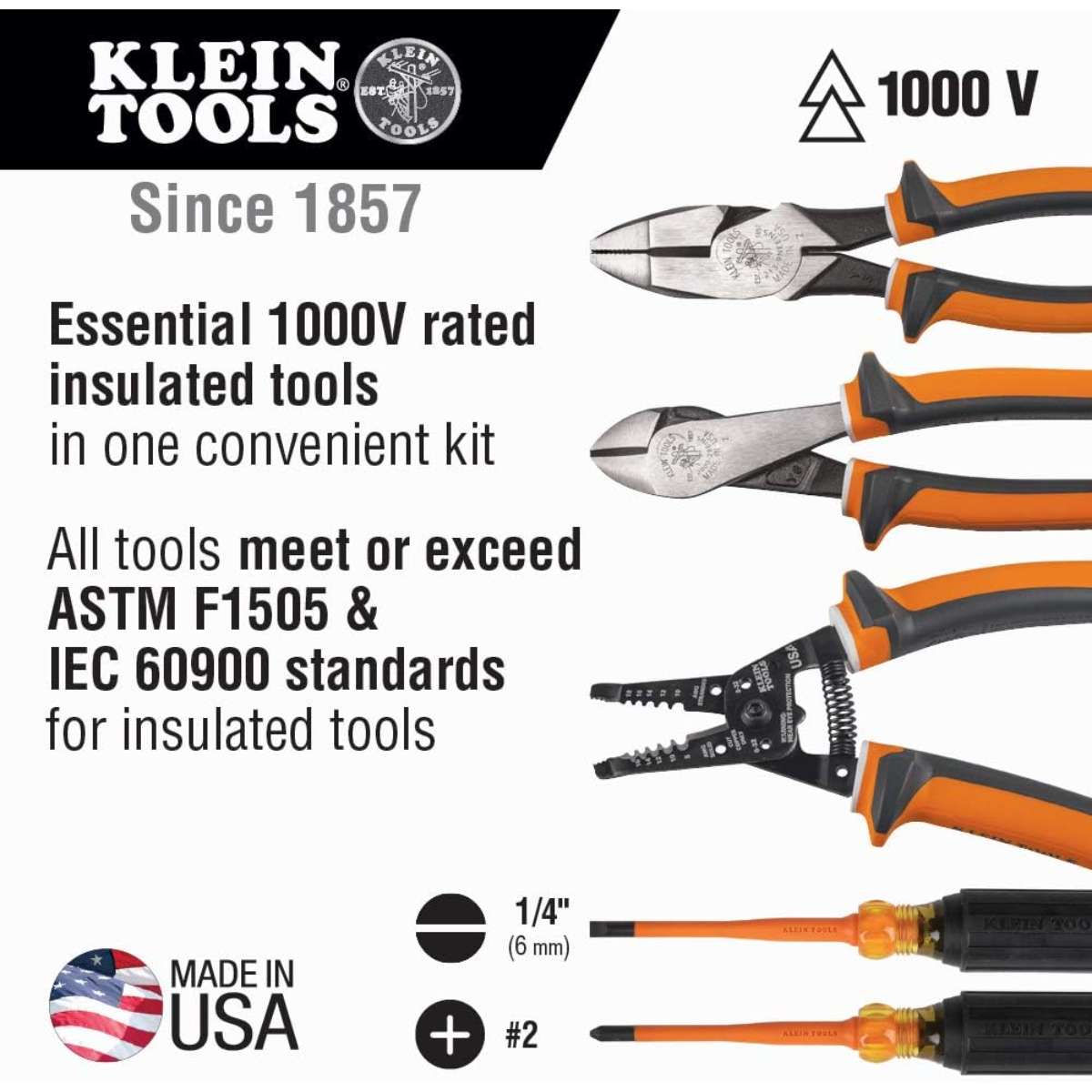 Klein Tools 94130 1000V Insulated Screwdriver Tool Kit