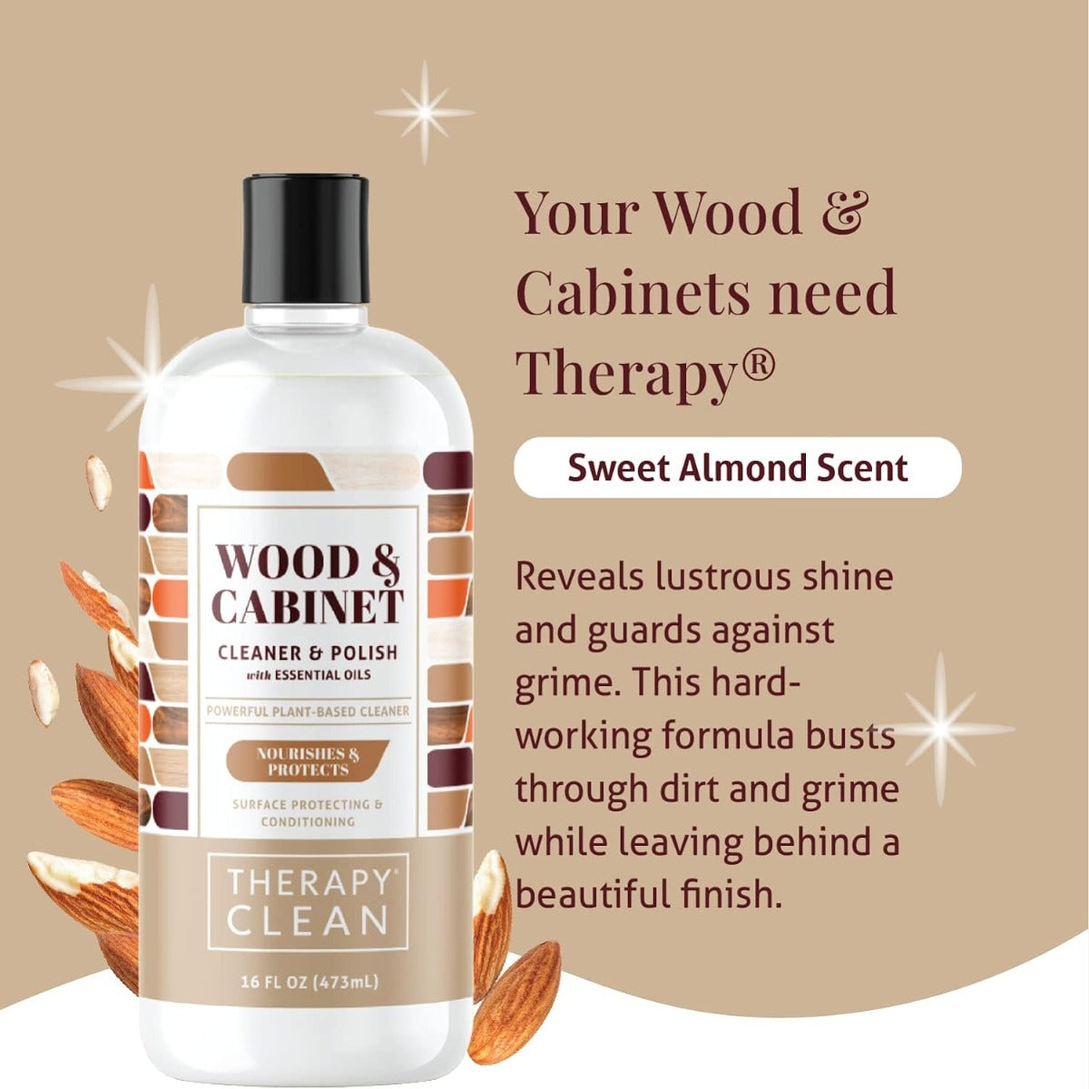 Healing Wood polishing kit with microfiber 16 oz