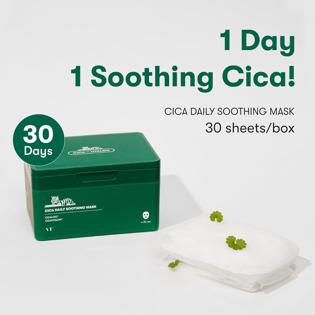 VT Cosmetics Daily Soothing Mask 30eaCica Mask