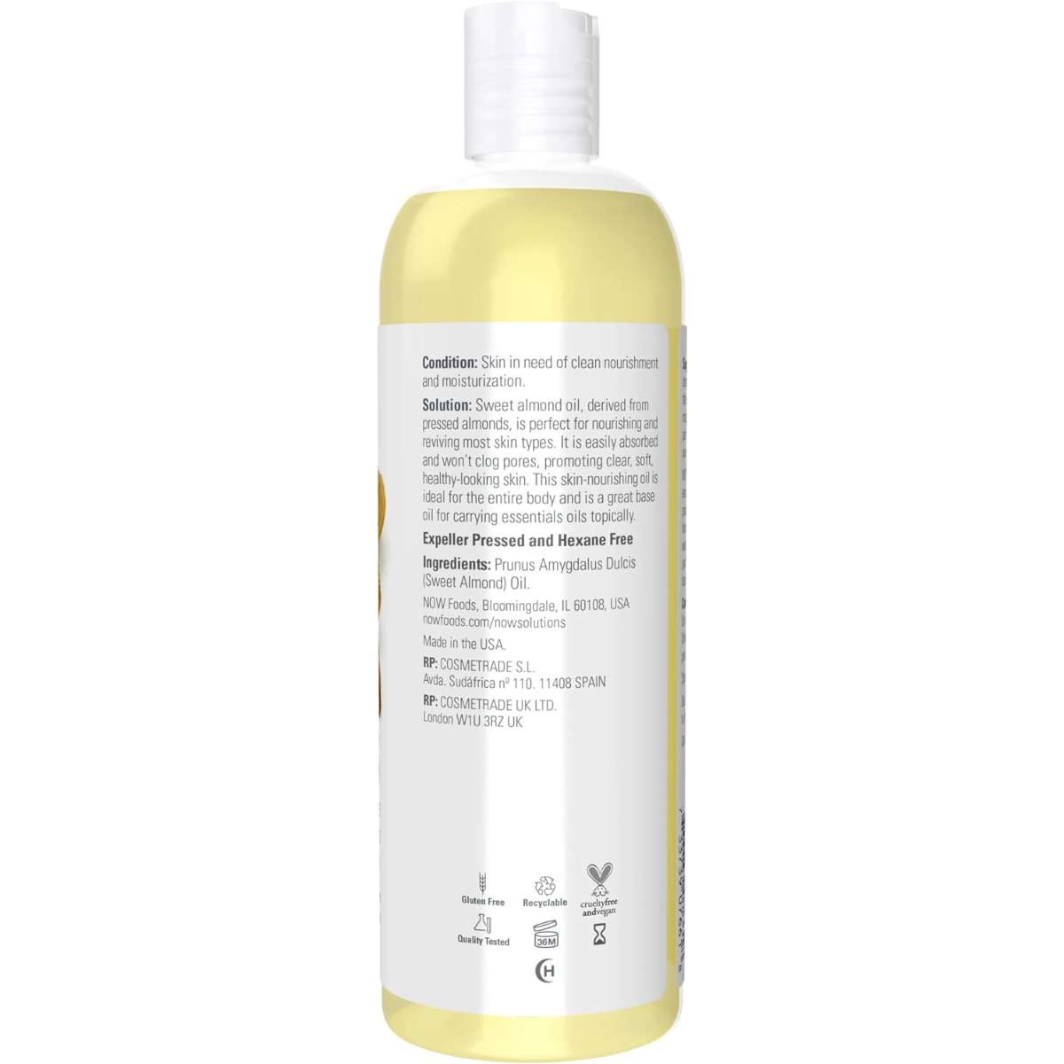 The NOW solution is 16 ounces, and packaging may vary