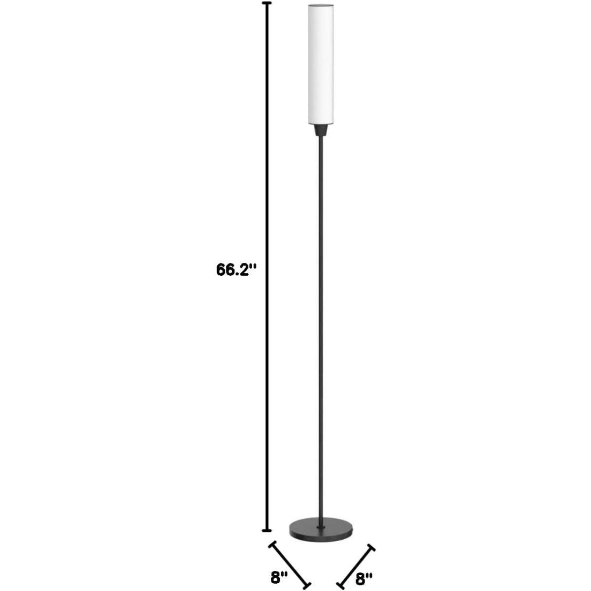 Floor lamp with remote control, (black)