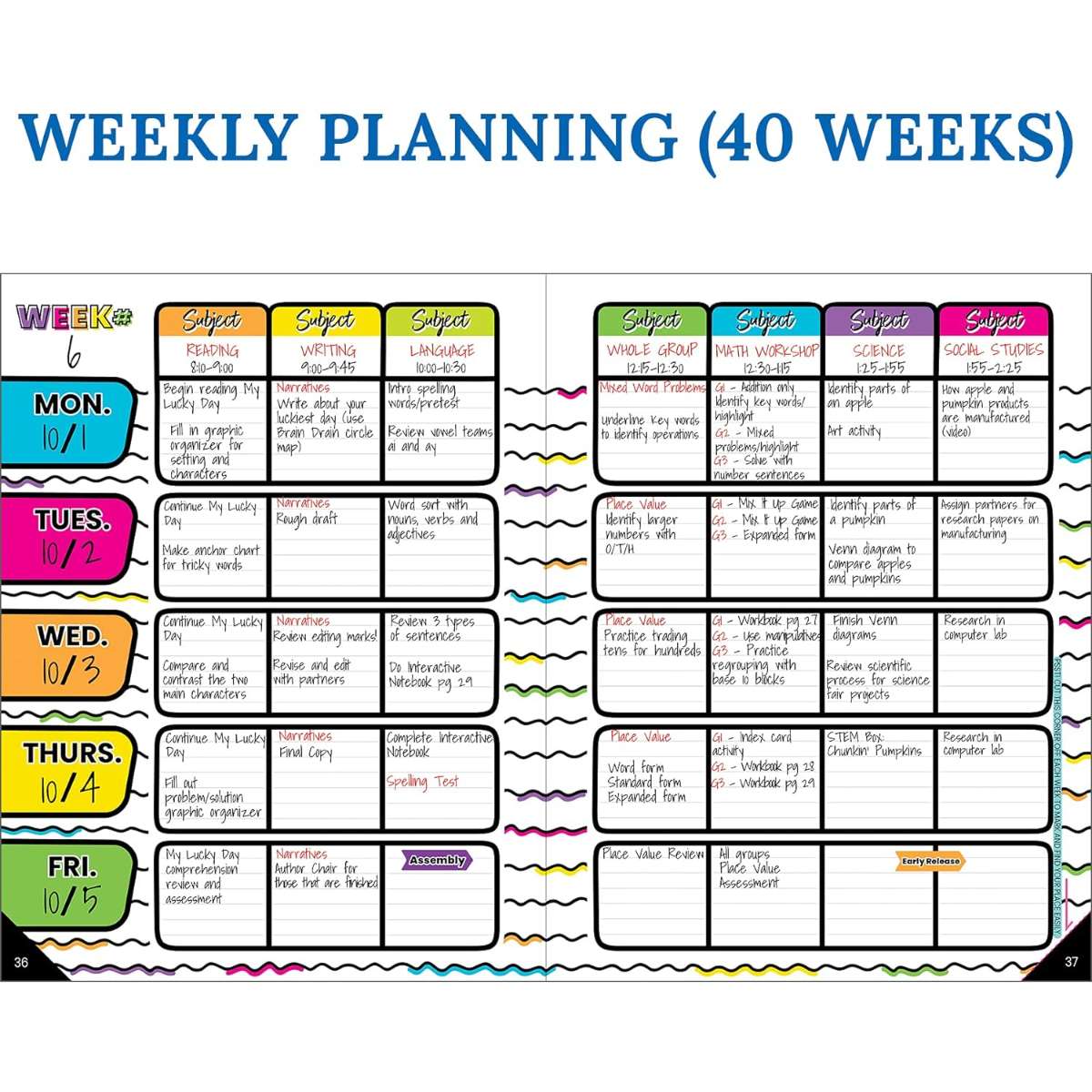 Carson Dellosa Kind Vibes Teacher Planner