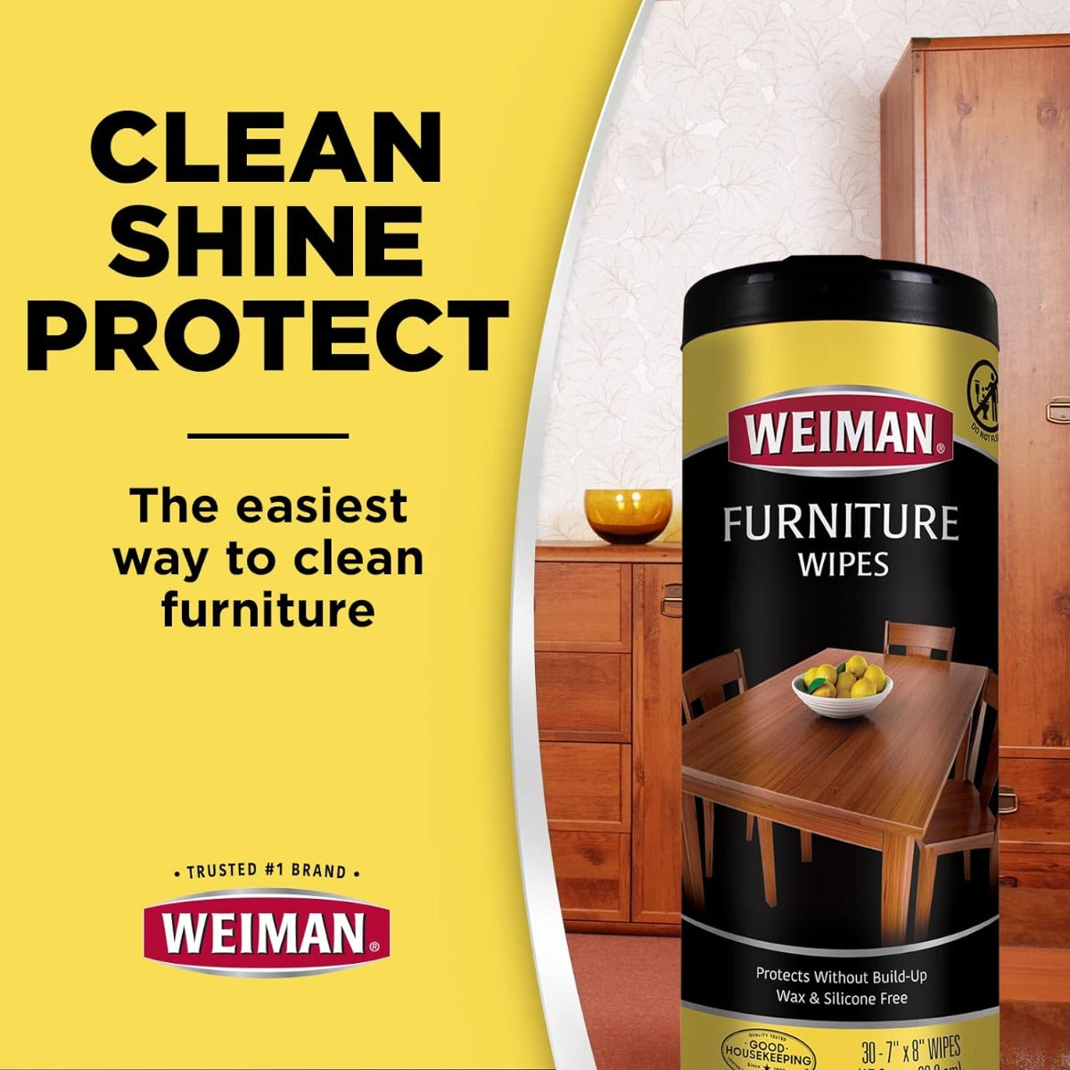 Weimann wood cleaning and polishing wipes
