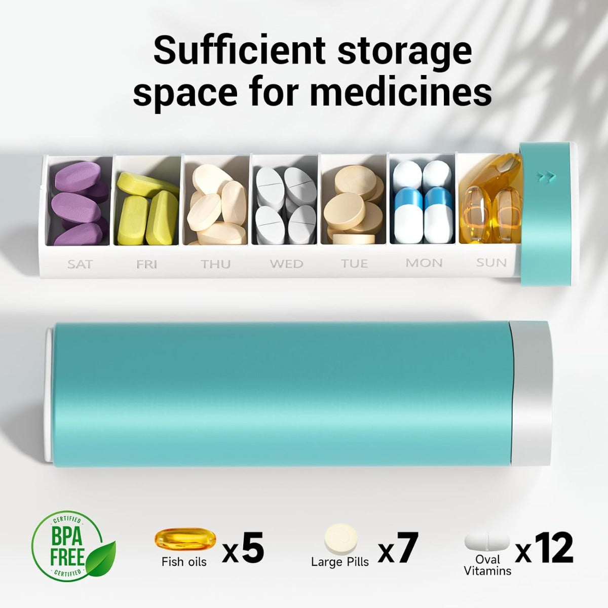 Betty's Daily Pill Box (green)