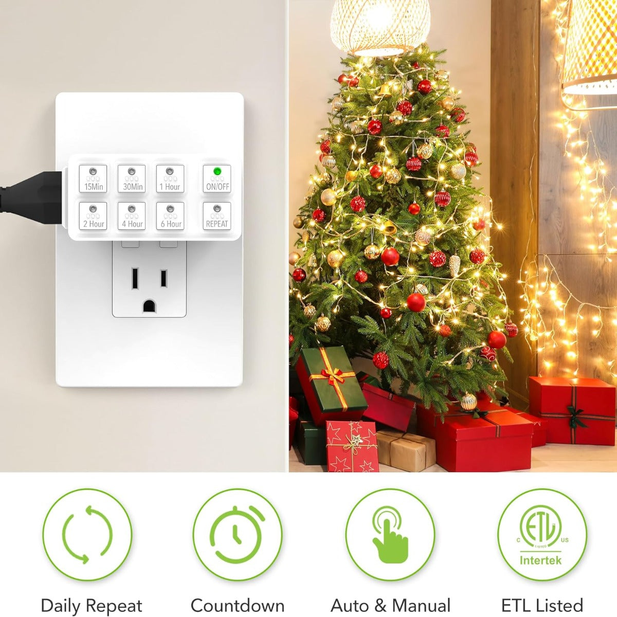 BN-LINK indoor countdown timer with repeat function