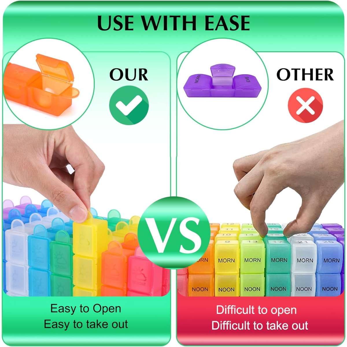 Monthly Pill Organizer 4 Times A Day