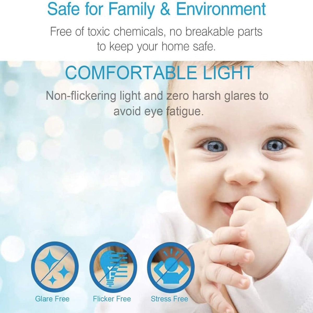 (6 packs)A21 rechargeable emergency LED bulb