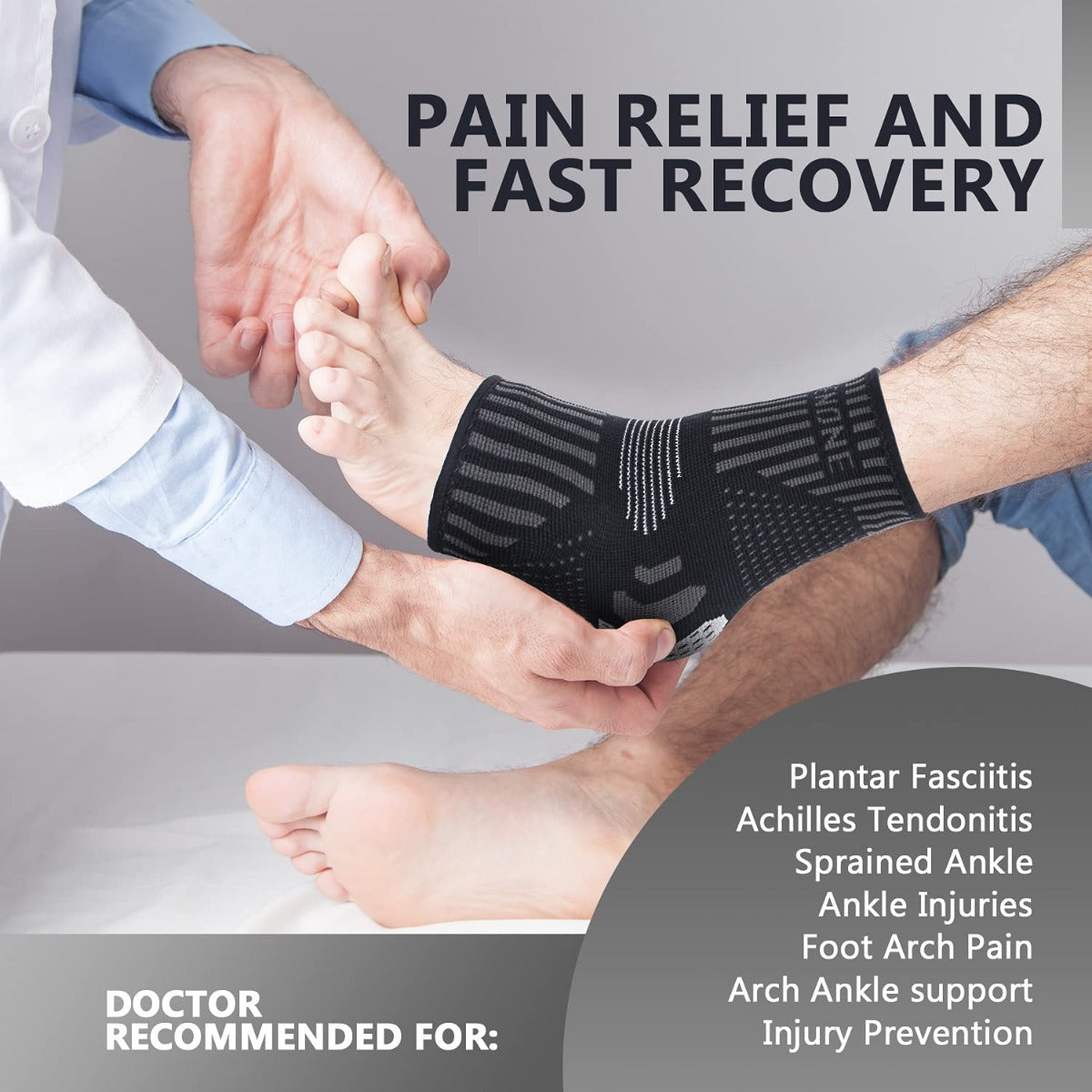 Lusenone Ankle Support for Women and Men (double)