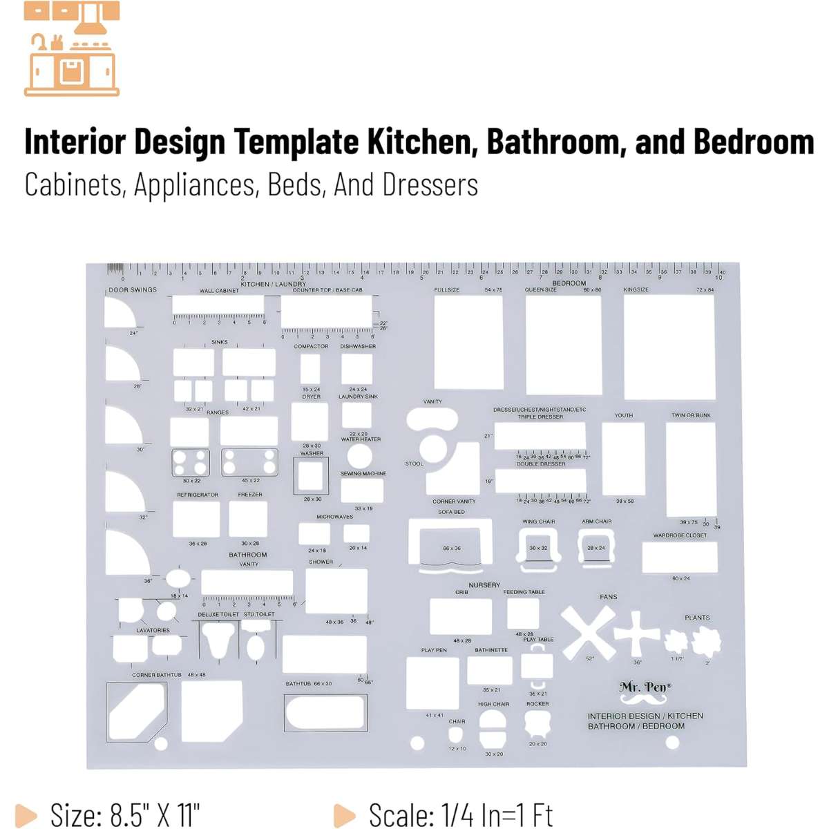 Interior design and furniture templates set 3