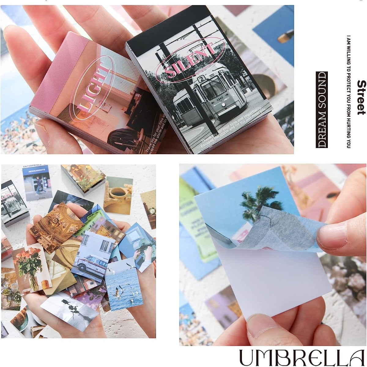 6 Sets 300 Pcs Washi Stickers Book for Journaling