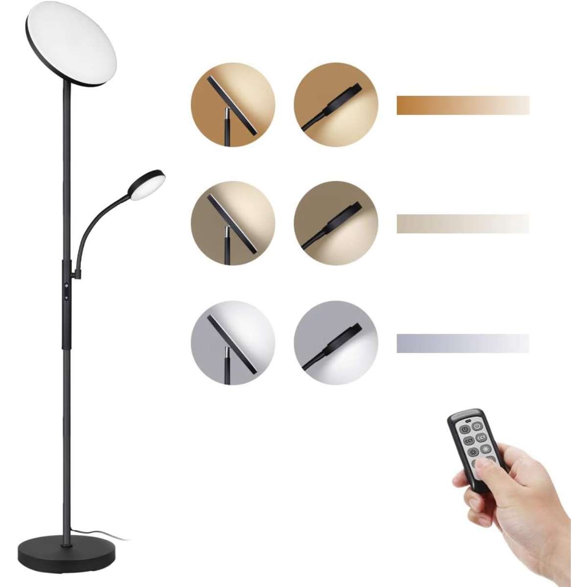 Dimunt Floor Lamp LED Floor Lamp for bright lighting in the living room