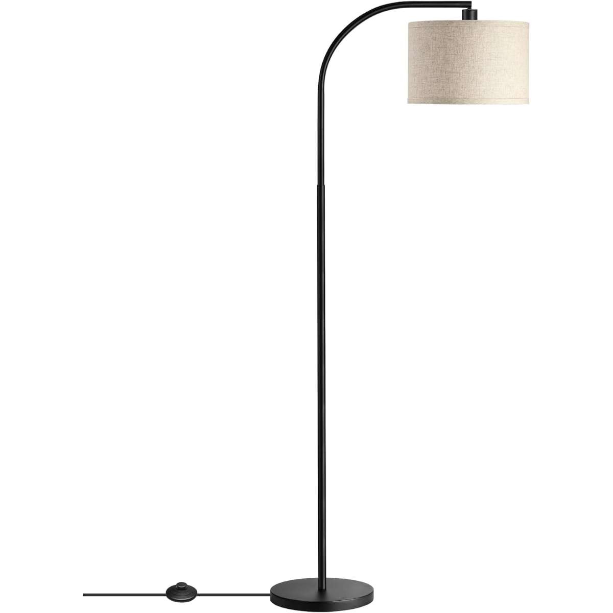 Dwin Wells Black Arched Floor Lamp