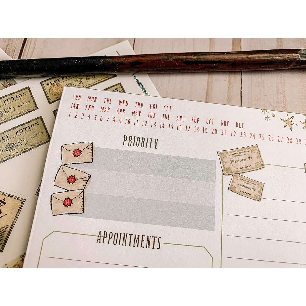 Conquest Journals Harry Potter Daily Planning Notepad