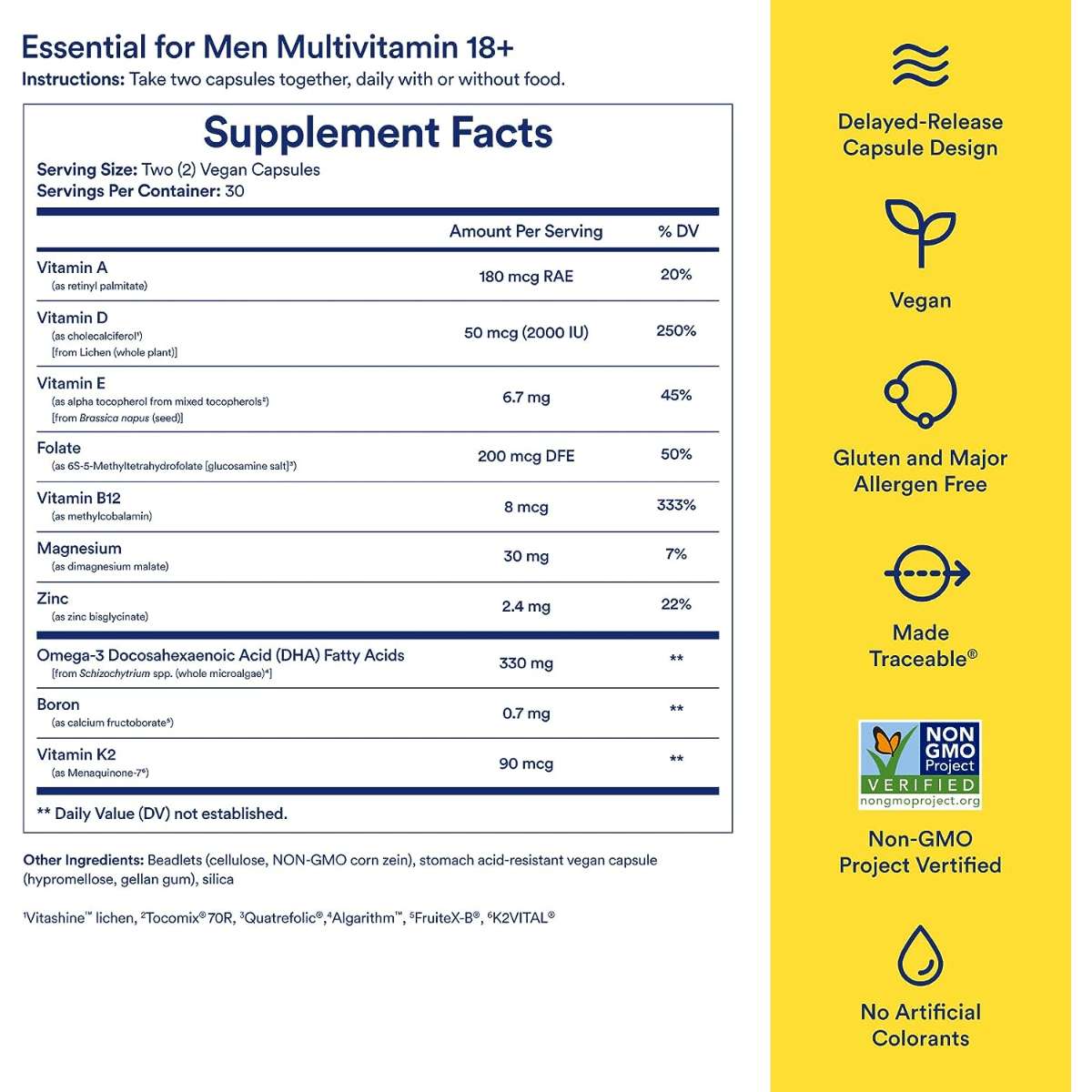 Ritual Multivitamin for Men 18+ with Zinc