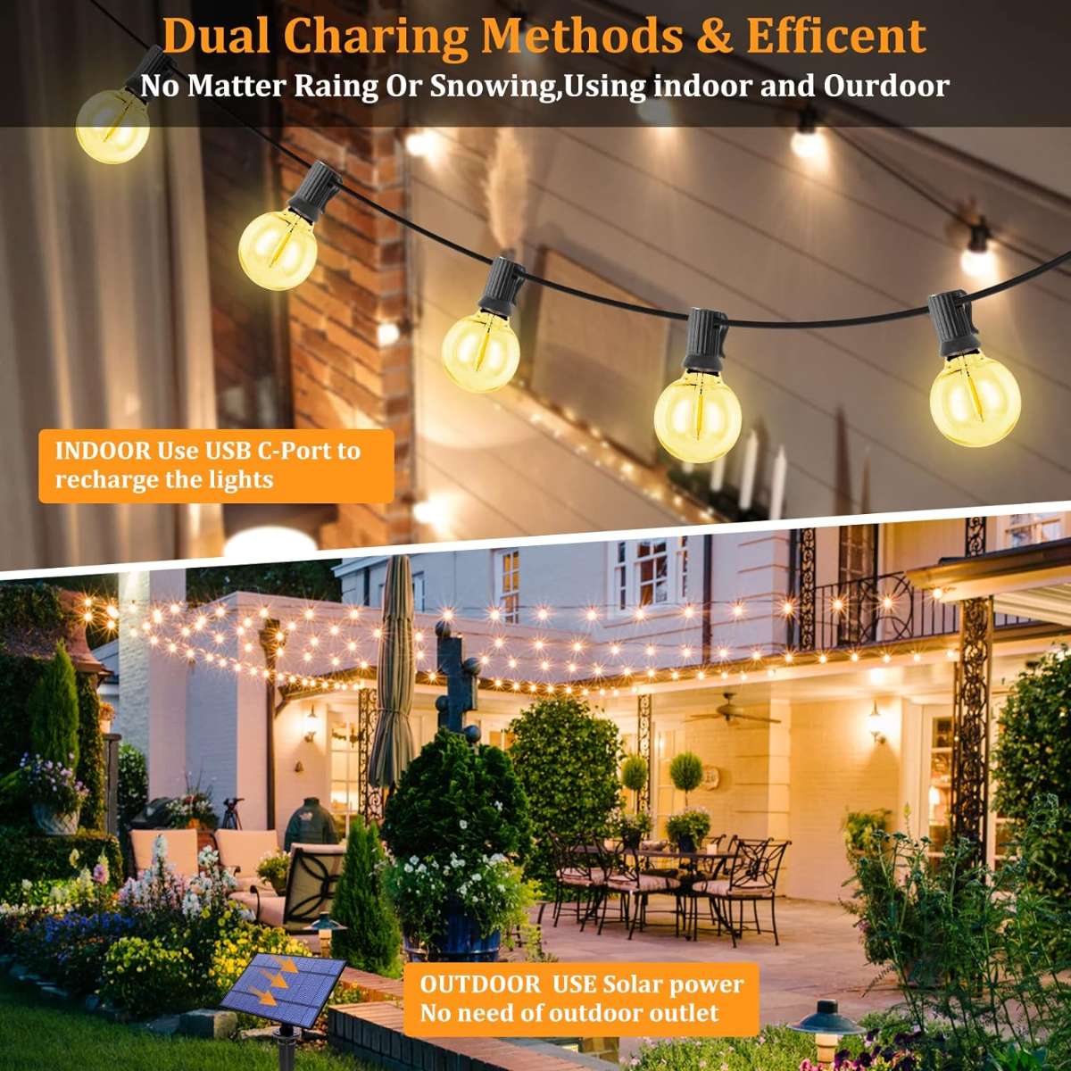 Dott Arts Outdoor Solar Lights String Solar Lights