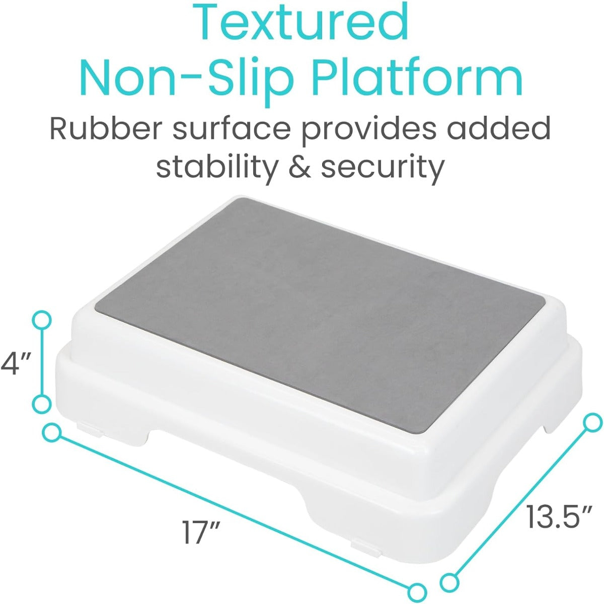 Vive Bath Shower step stool (4.5 inches) is stackable