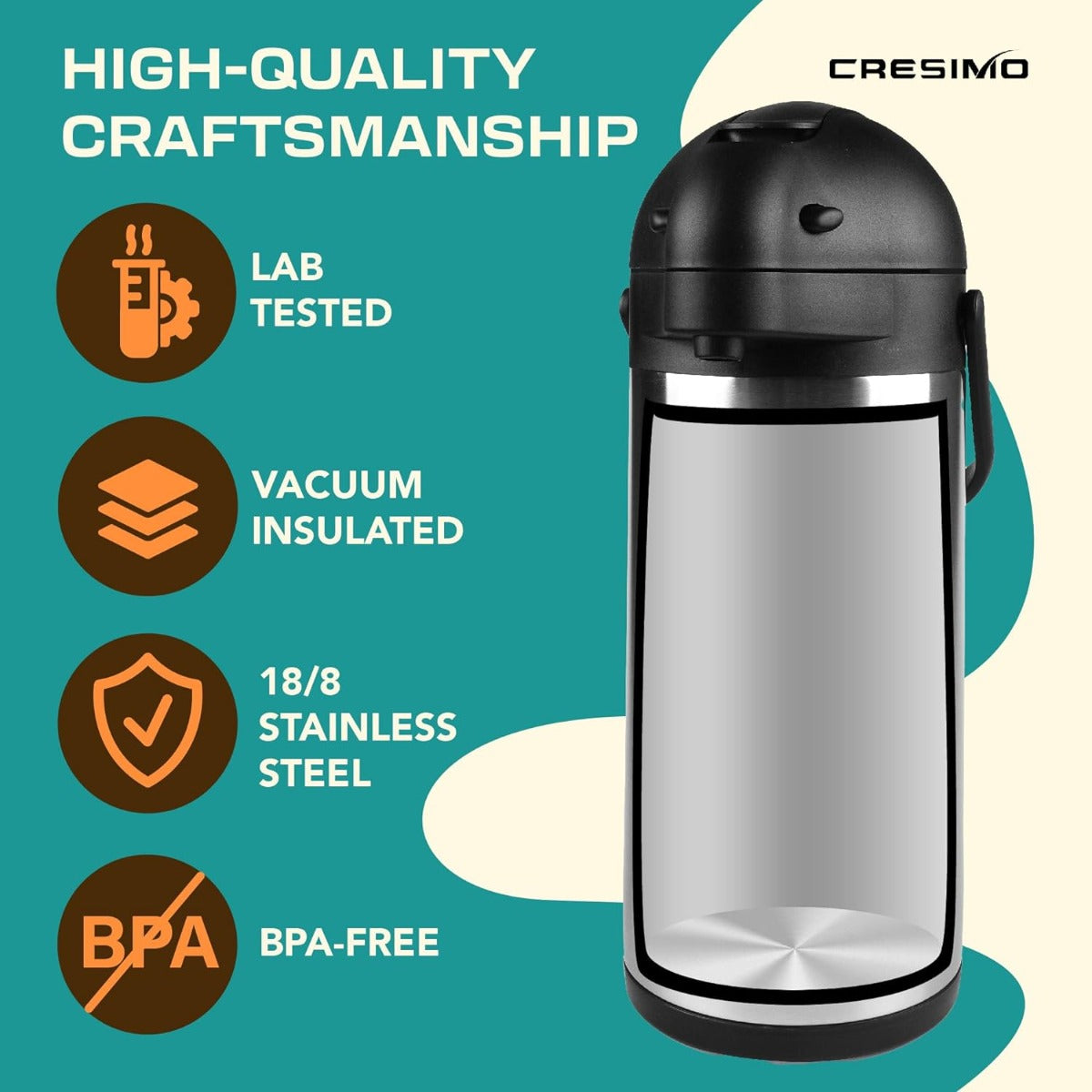 Coffee bottle with pump