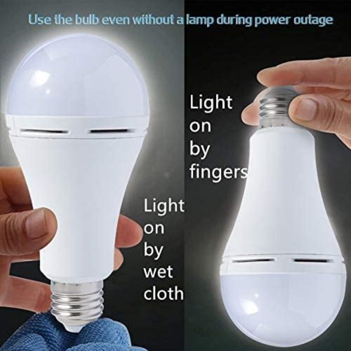 (6 packs)A21 rechargeable emergency LED bulb