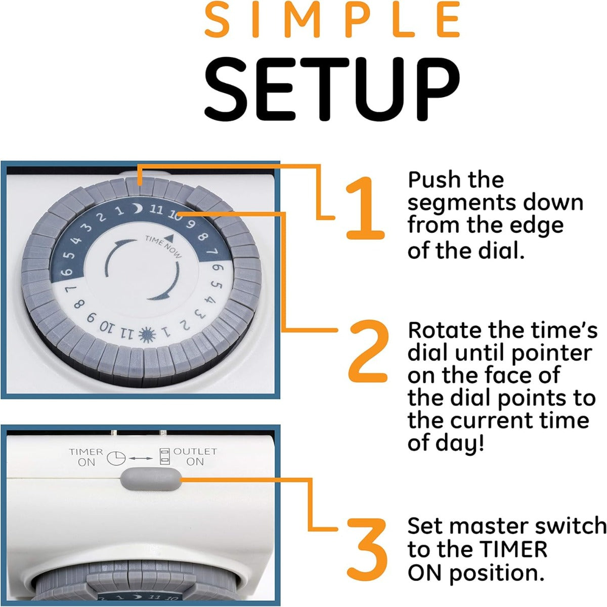 GE 24 hours 2 Ground socket Mechanical socket timer 15075