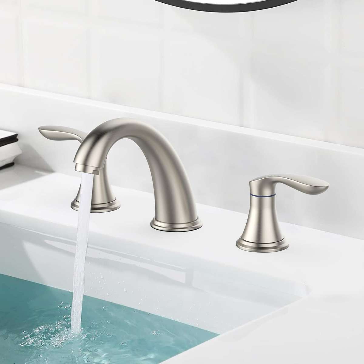 Bathroom Sink Faucet - (Brushed Nickel)