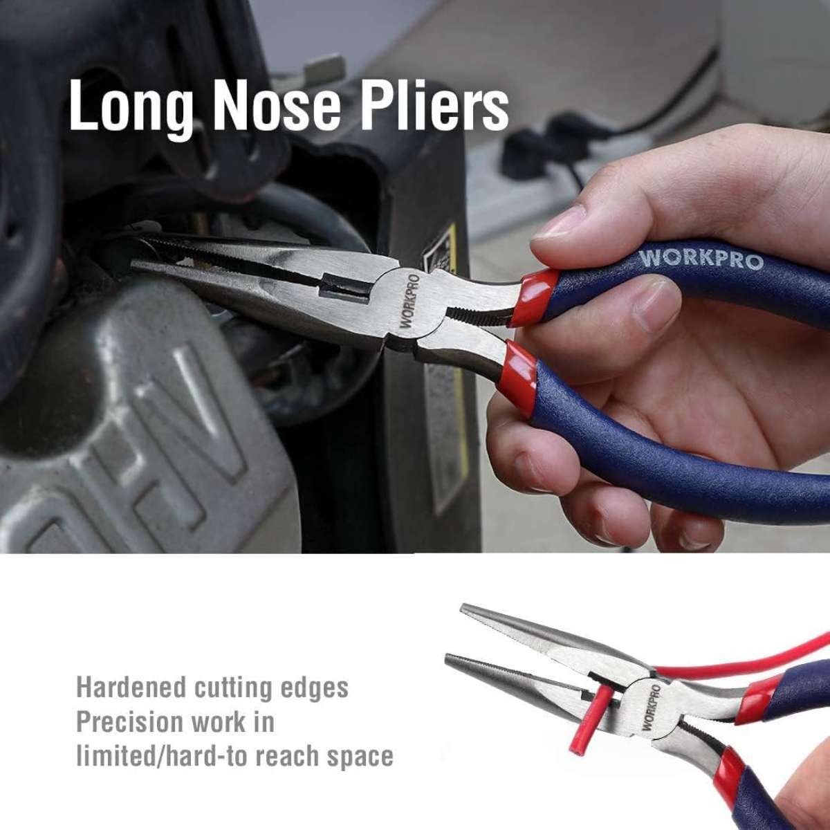 WORKPRO Large Pliers & Wrench Set 6-Piece Set, W001329A
