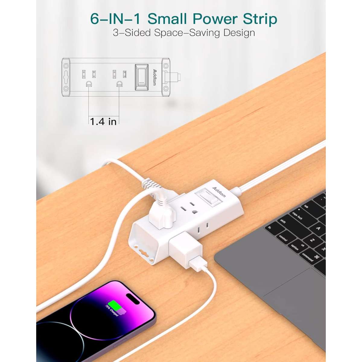 Cruise Esentiars - Flat Plug Power Strip