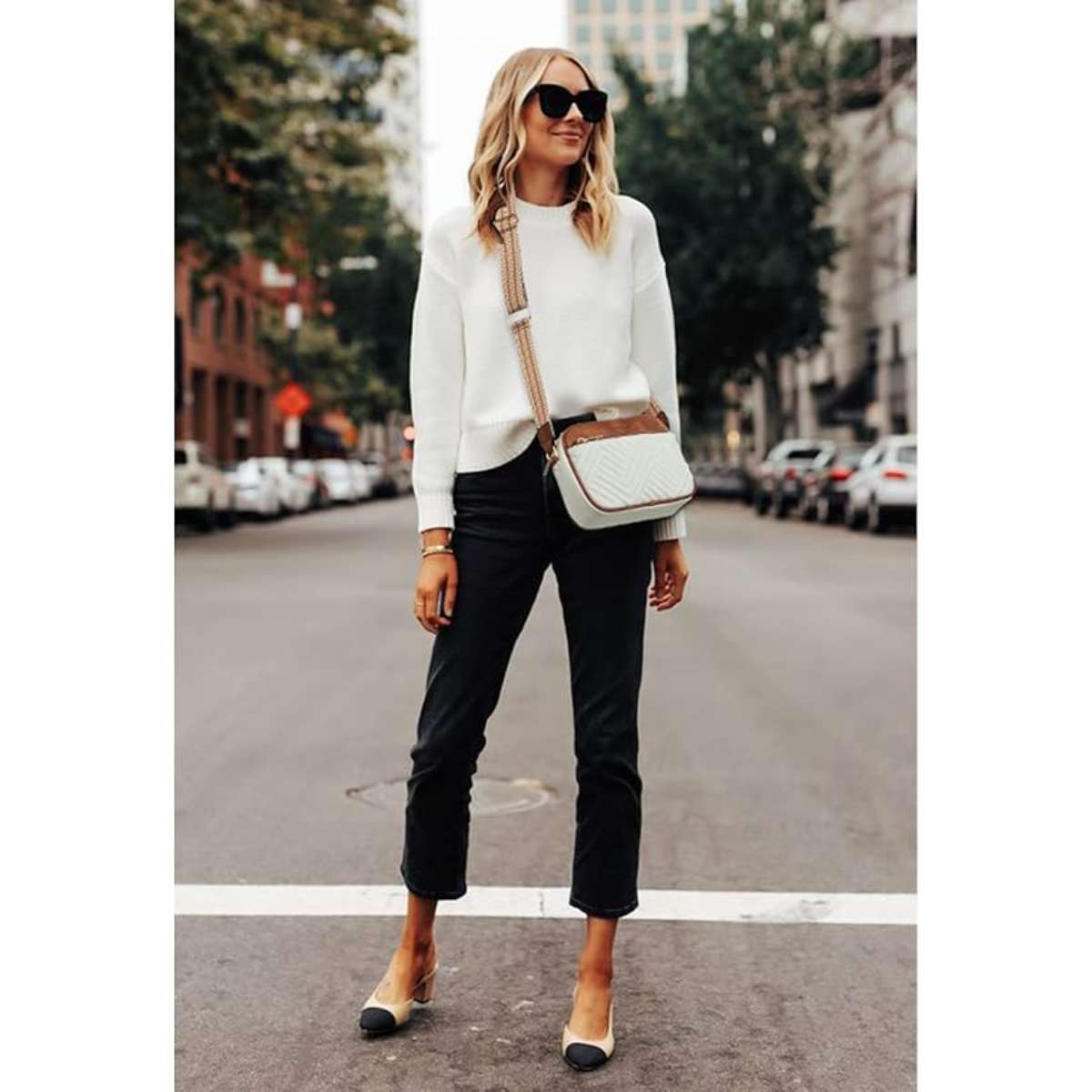 Bossten's quilted cross-body bag