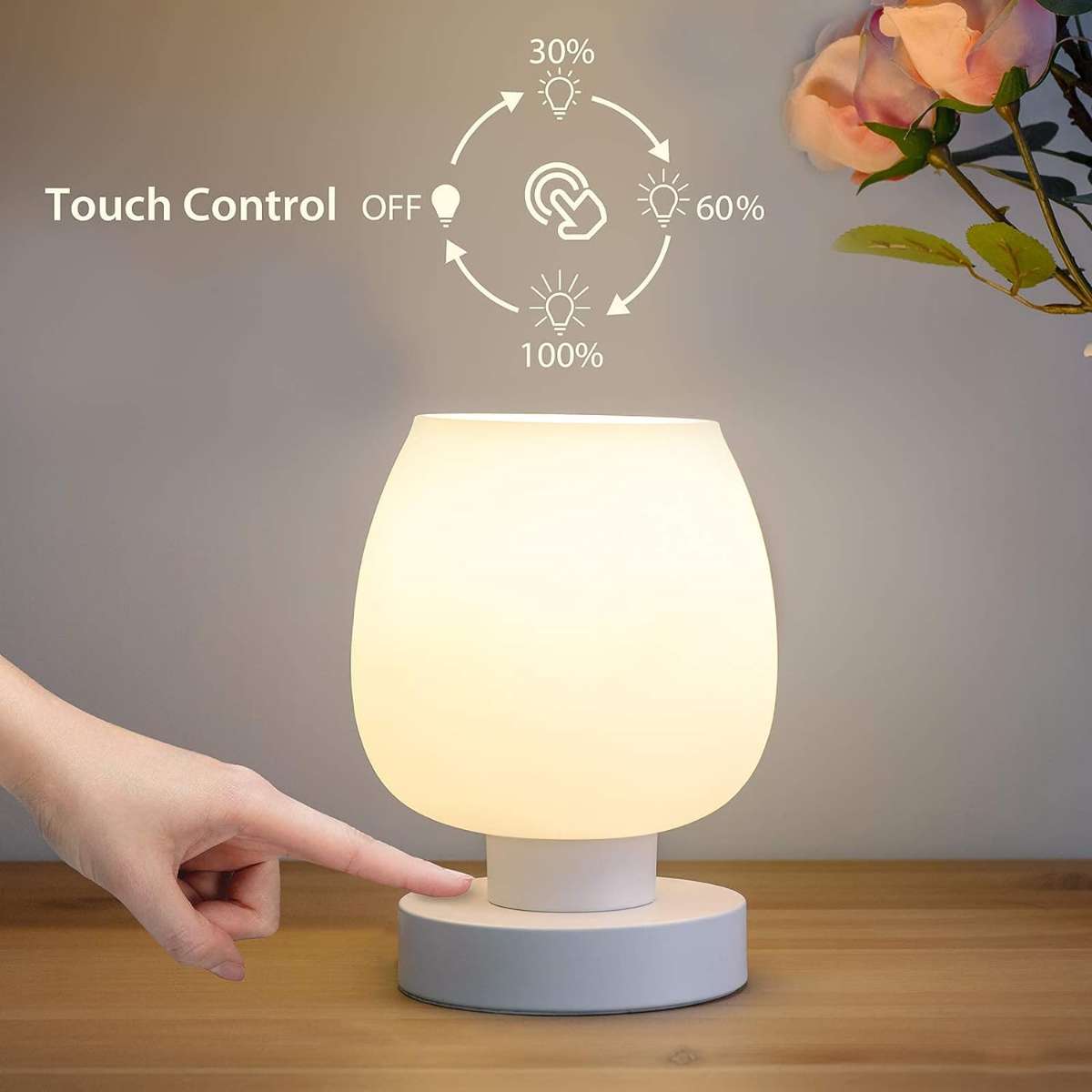 Touch Bedside Table Lamp - Bedroom, living room, bedside table, modern small lamp