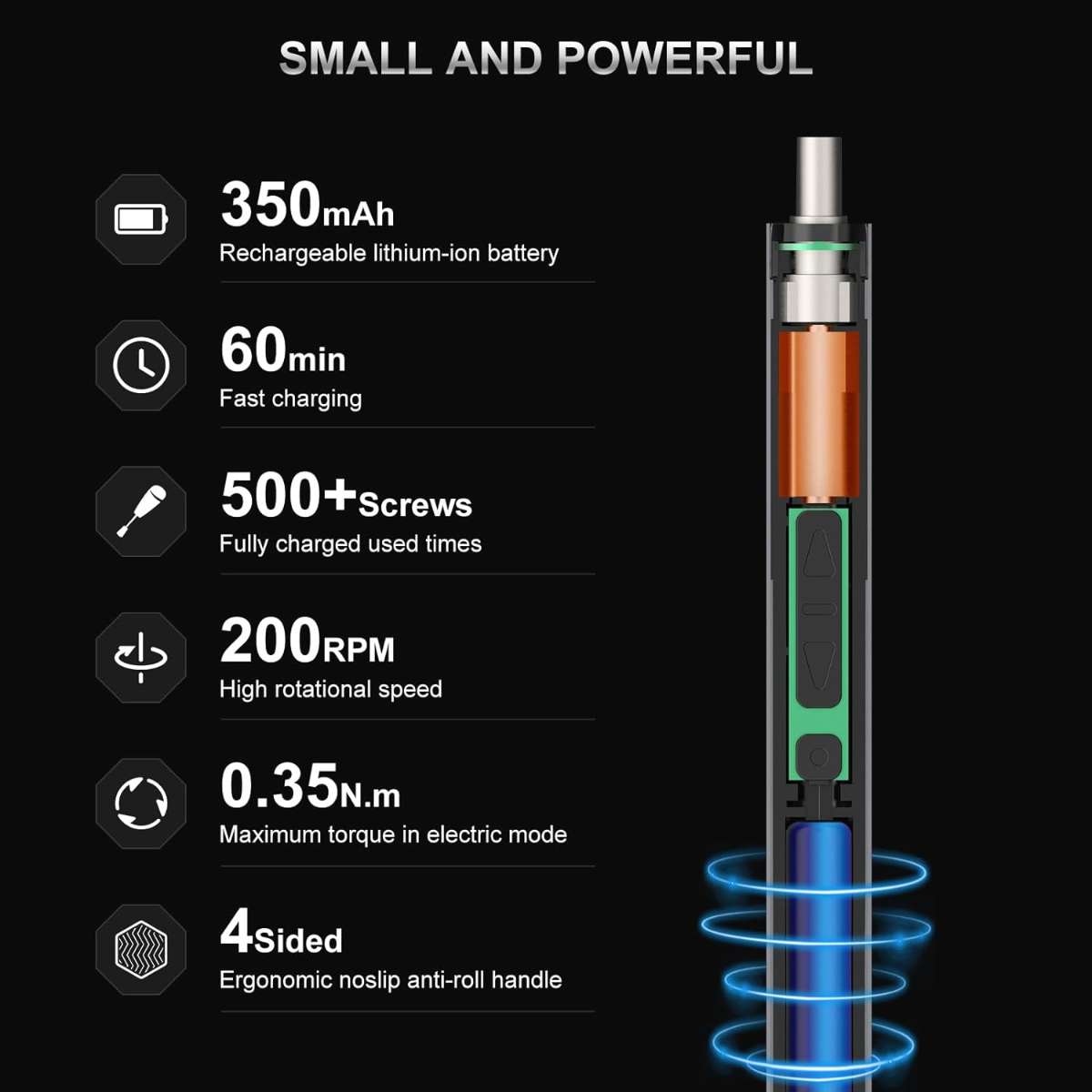 STREBITO Mini Electric Screwdriver Set 144 pcs