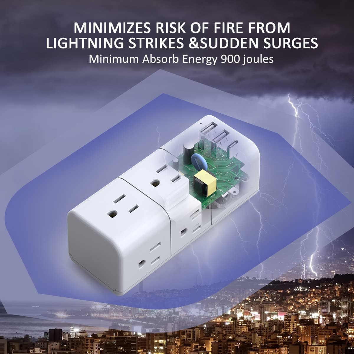 USB Multi-Plug Socket Extender - YISHU
