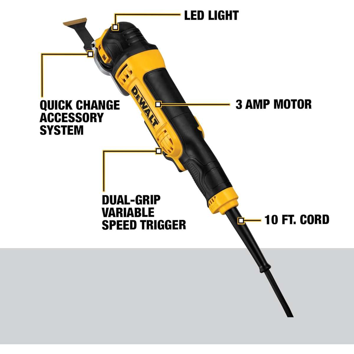 DEWALT Oscillating Tool, 3 Amps (DWE315K)