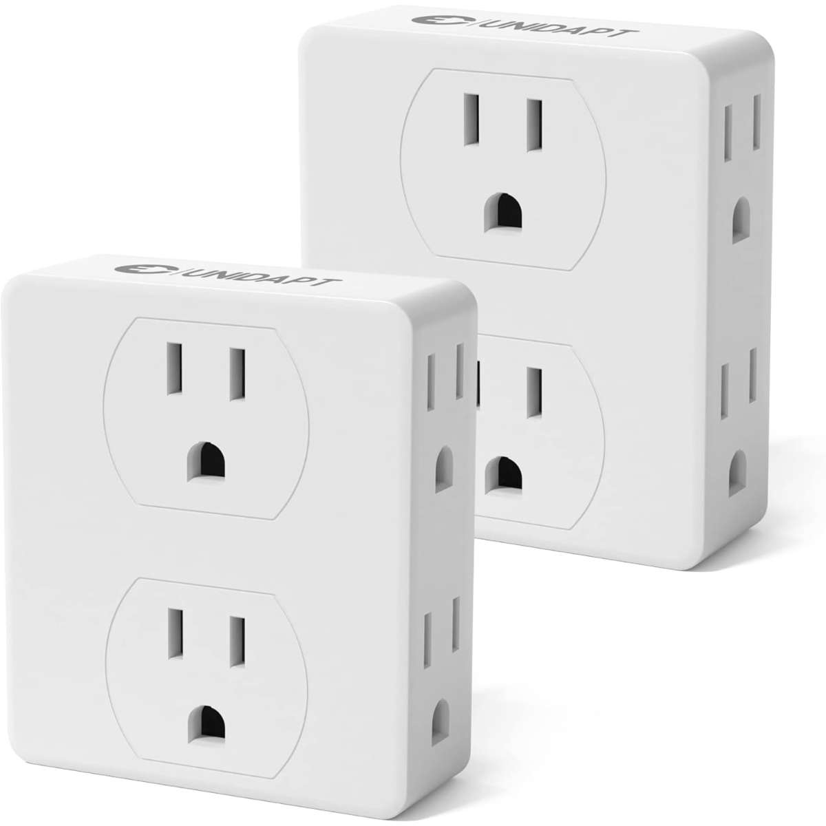 3-socket USB wall multi-plug socket splitter with 3-way splitter
