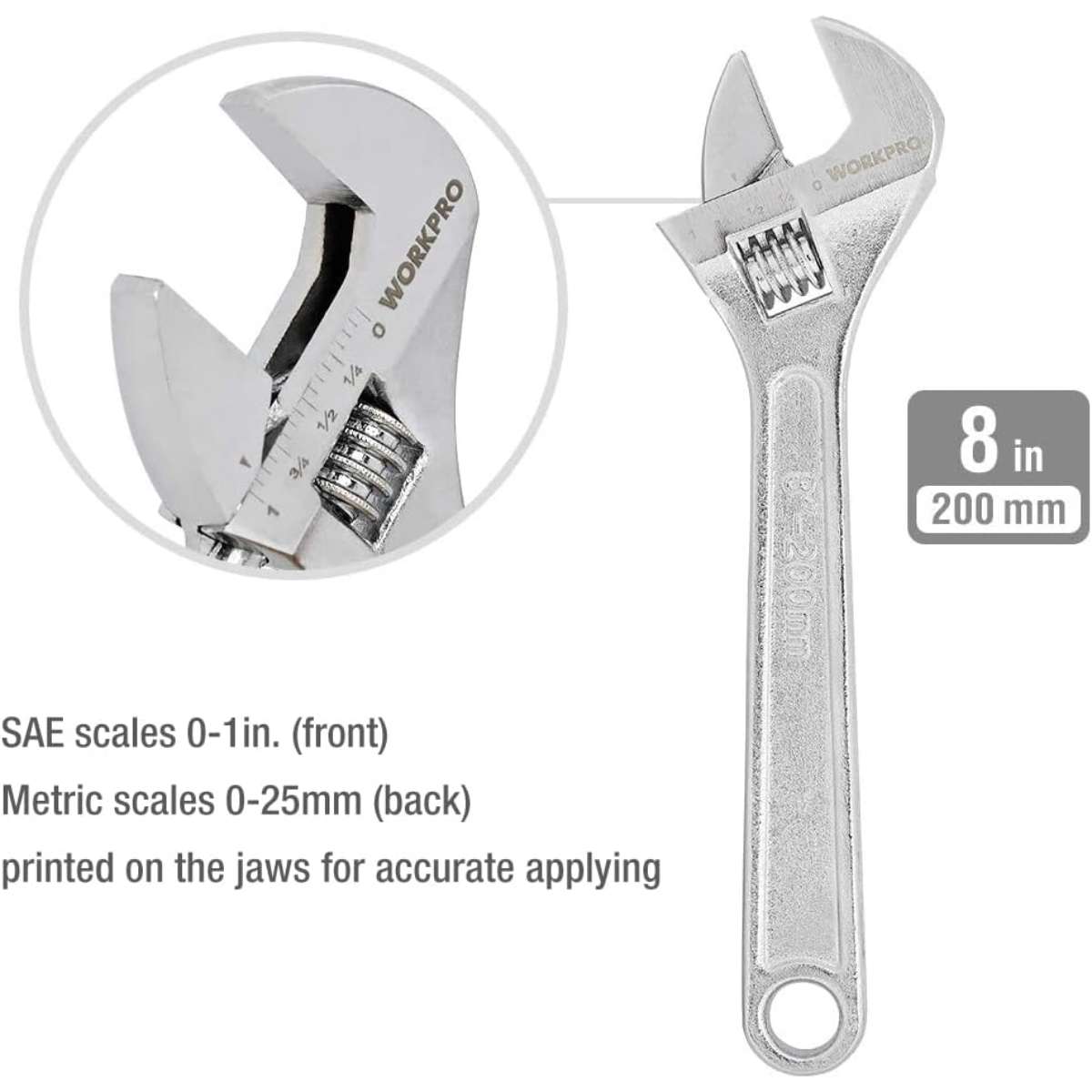 WORKPRO Large Pliers & Wrench Set 6-Piece Set, W001329A