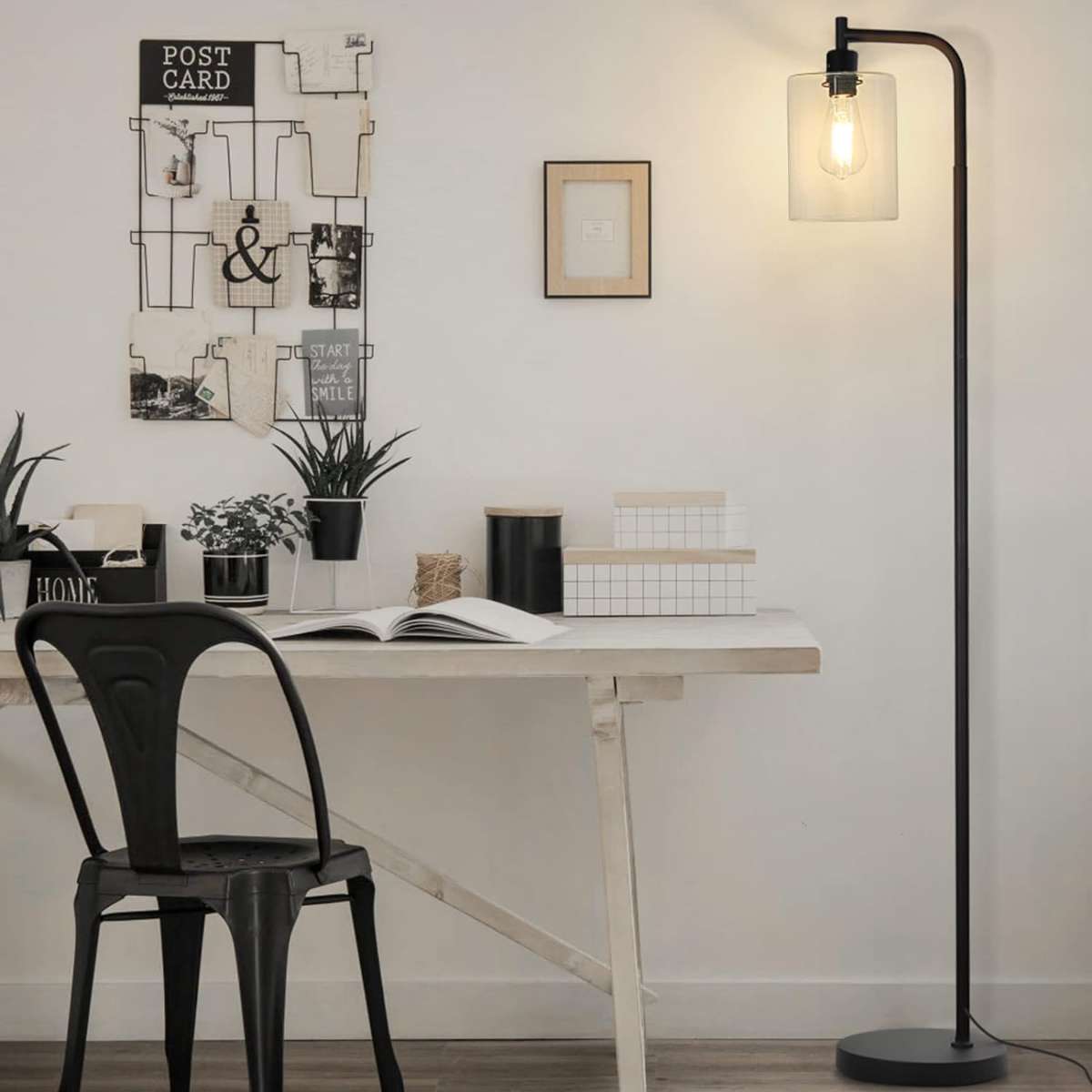 MAXvolador Industrial Floor Lamp, Black