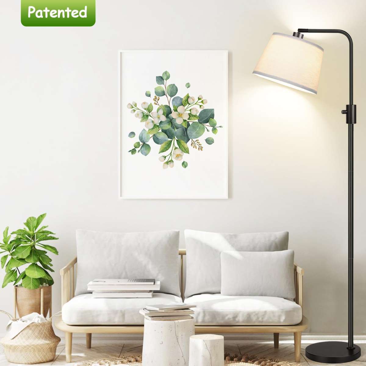 【Upgraded Version】Dimmable floor lamp black