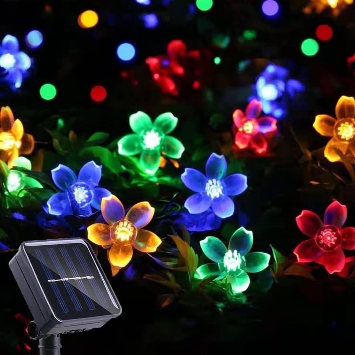 Solar String Lights Outdoor Waterproof 50 LED (Multicolor)