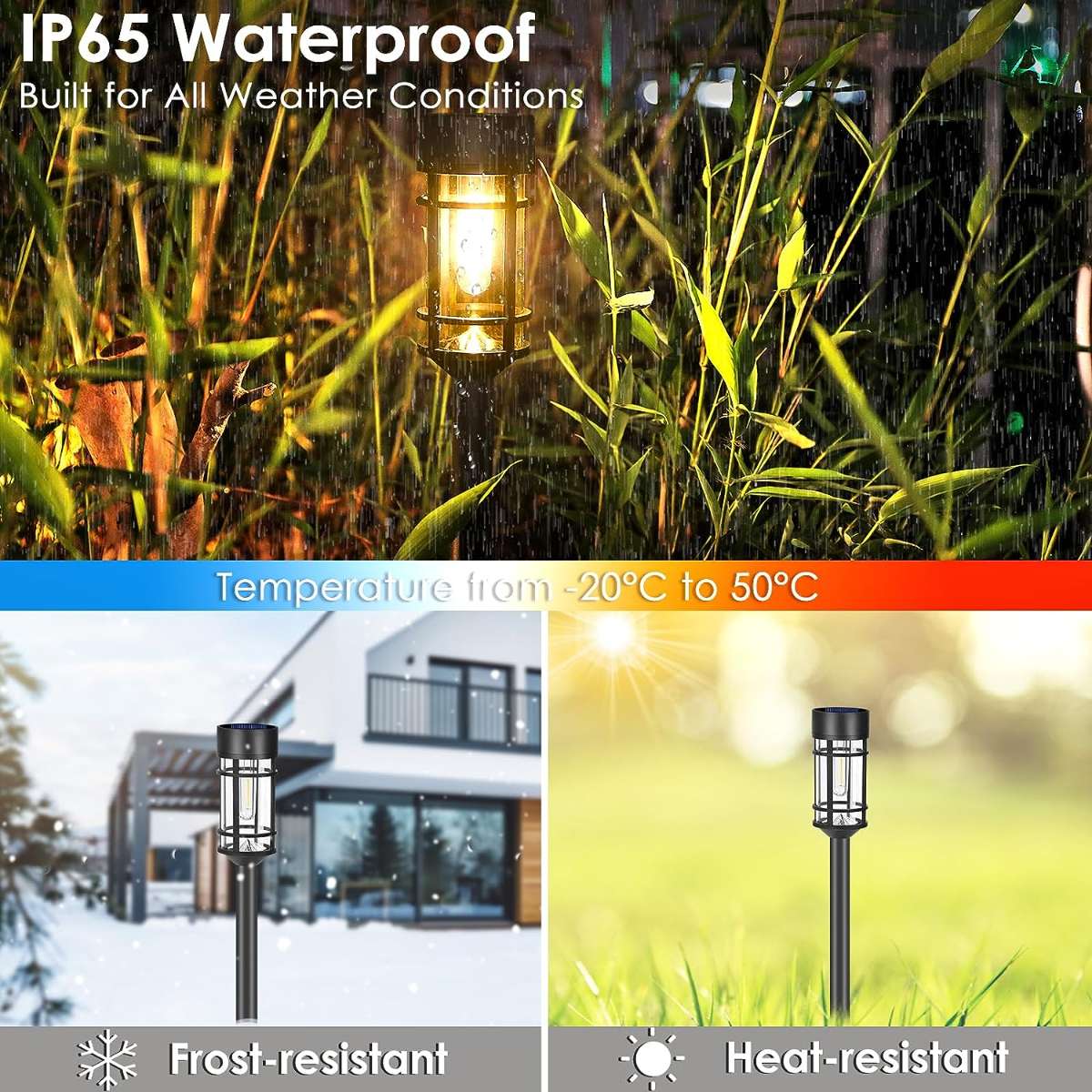 Solar Street Light, 8pcs LED Solar 3000K