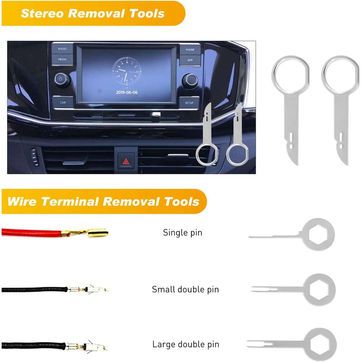 GOOACC 19Pcs Decorative Removal Tool