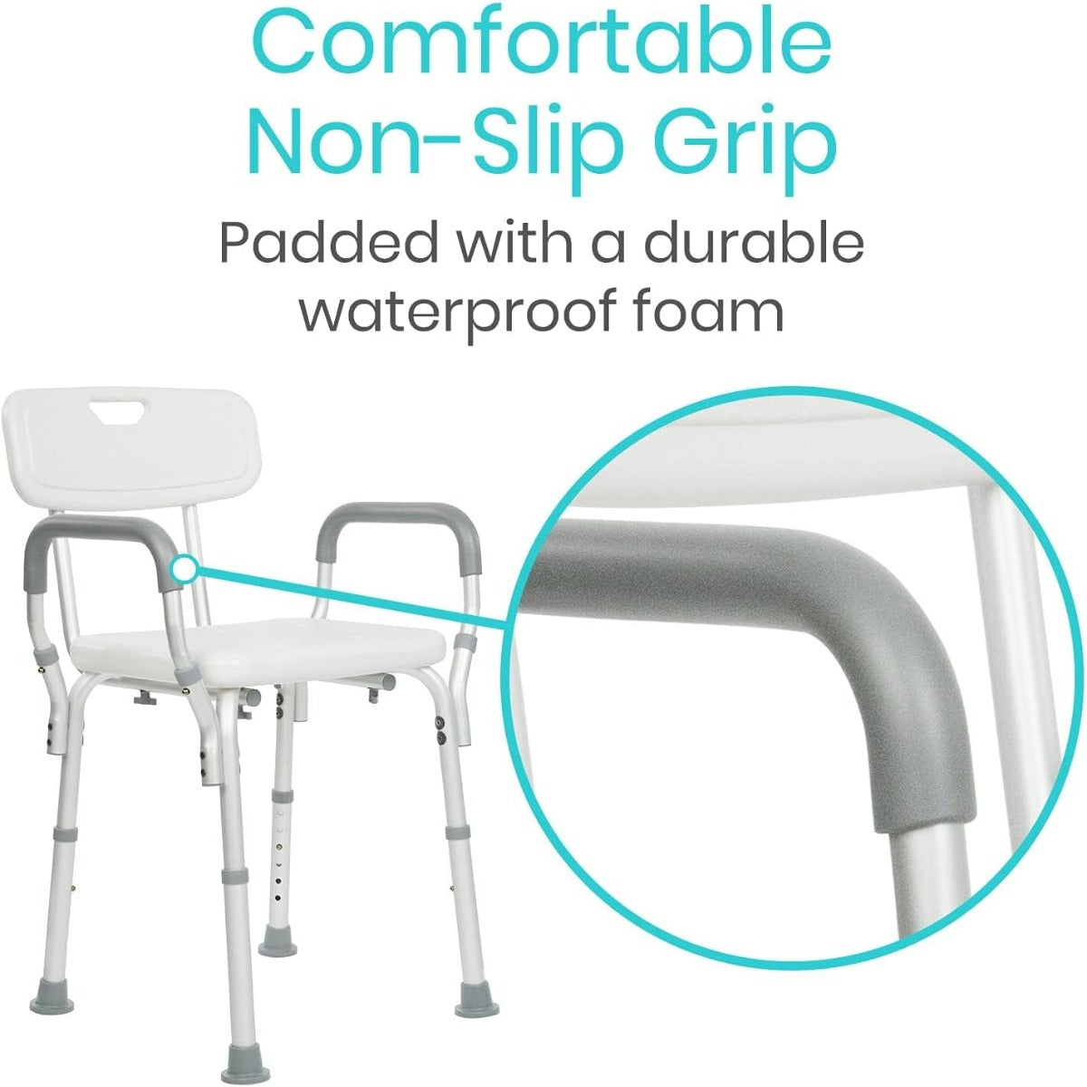 Vive Shower chair with arms and back - small