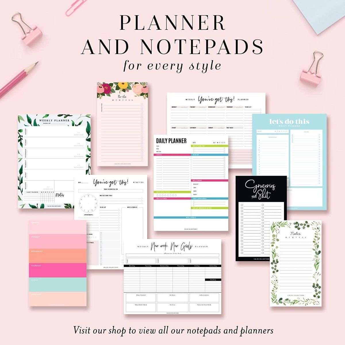 Bliss Collections Daily Planning Pad
