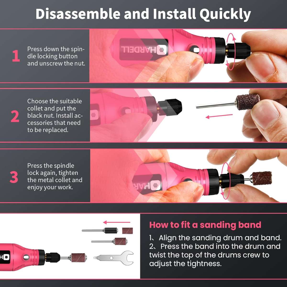 Impact-grade electric hand tool drive socket adapter expansion kit