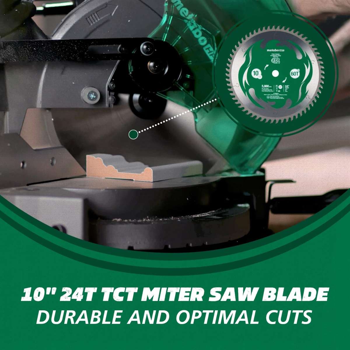 Metabo HPT composite miter saw C10FCGS