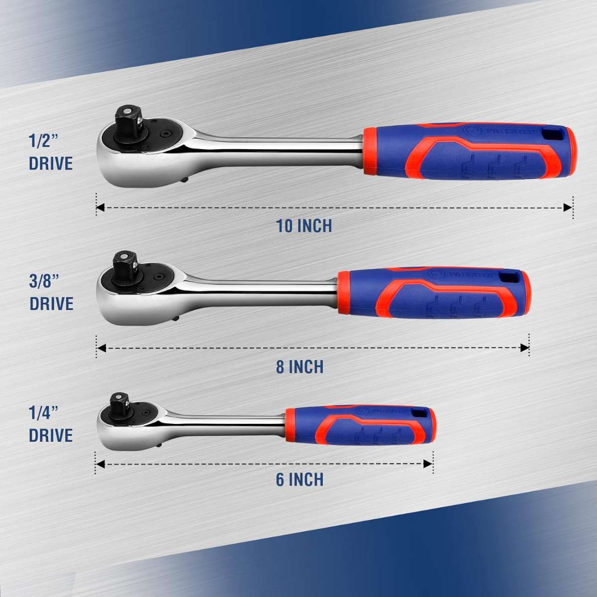 WORKPRO 3-PIECE RATCHET KIT