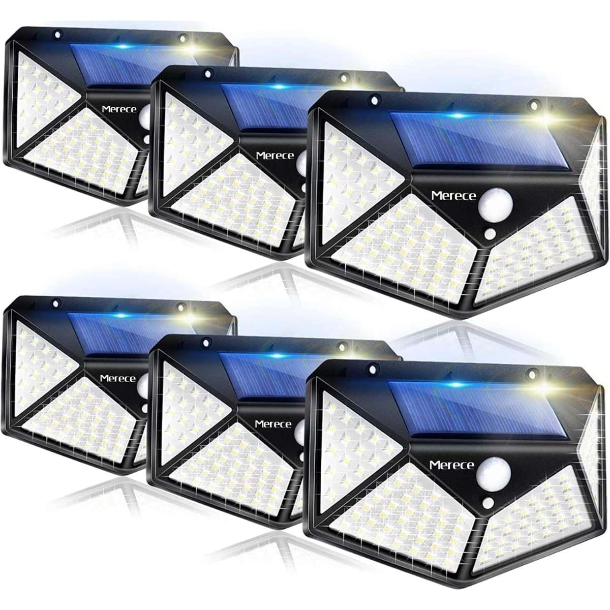 VINHMOR Solar Lights Outdoor 6-Pack, 100LED/3 Pattern