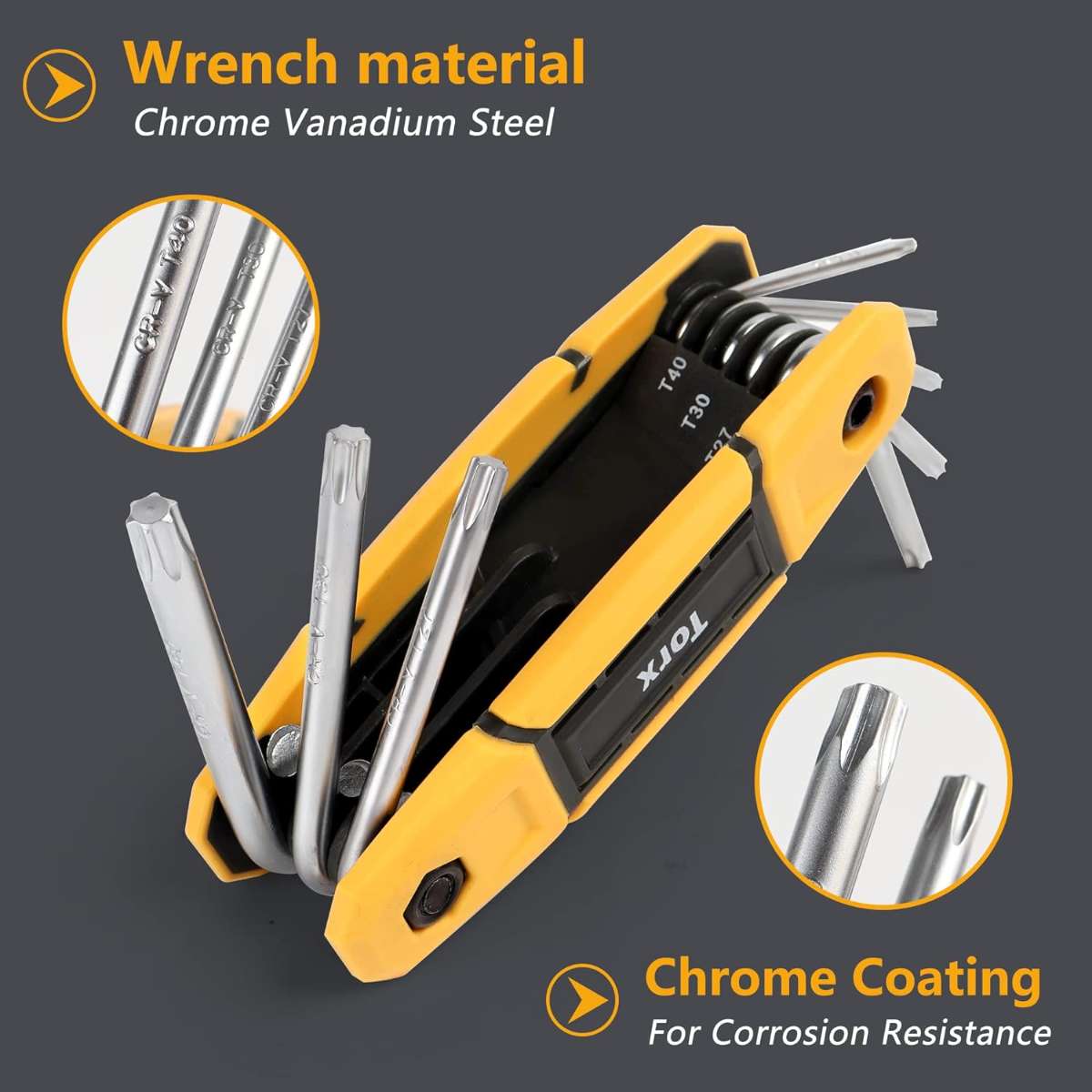 SHOP THE MULWARK 25-PIECE FOLDING HEX WRENCH SET
