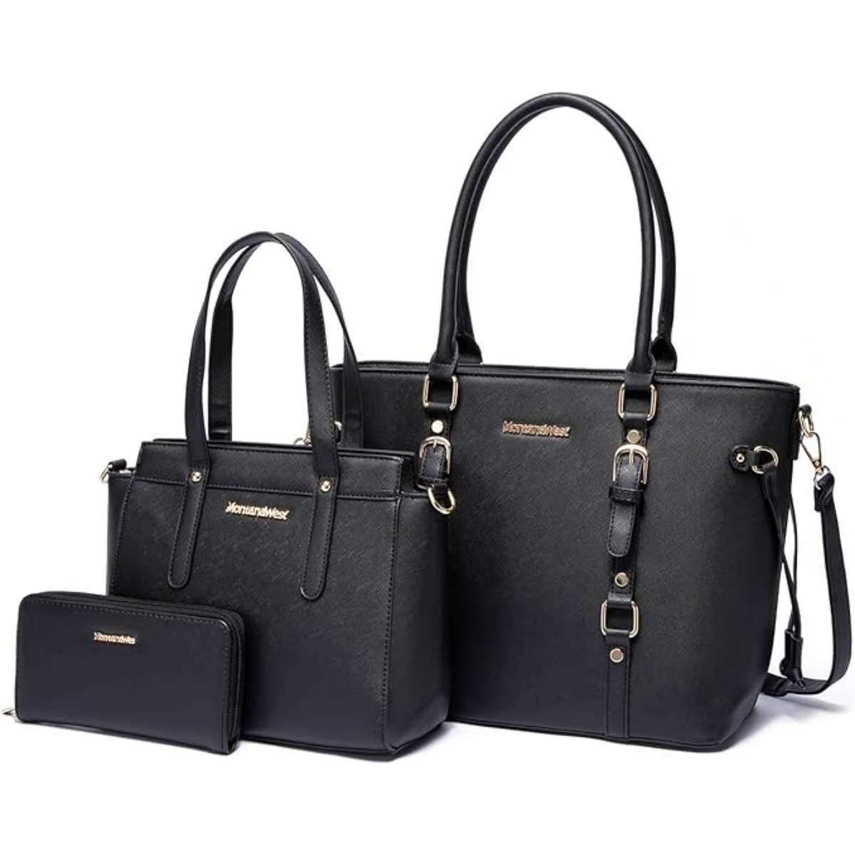 Montana West 3PCS Purses for Women Tote Purse and Wallet Set Shoulder Satchel Bags