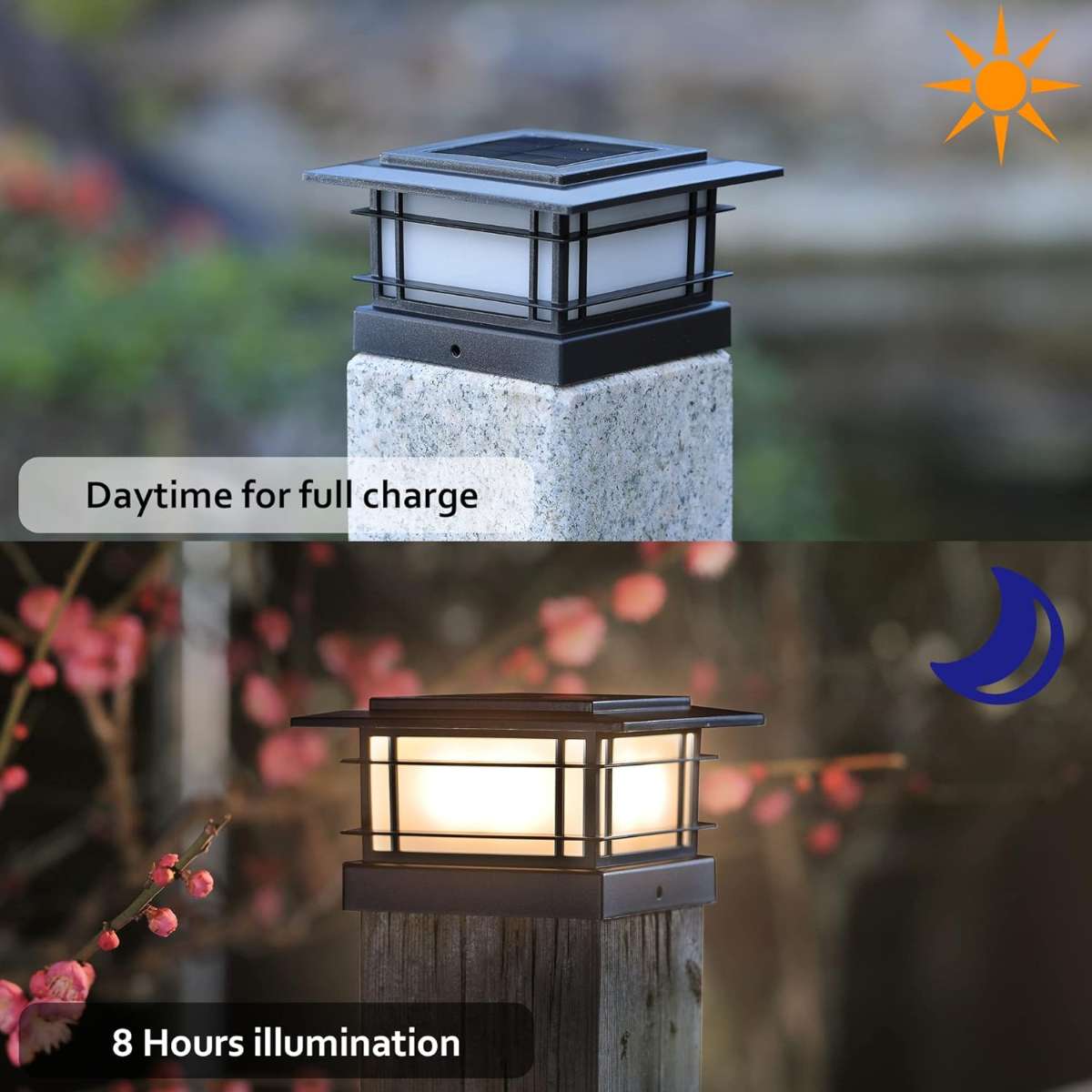 Dynaming 6 Pack Solar Pillar Light Outdoor