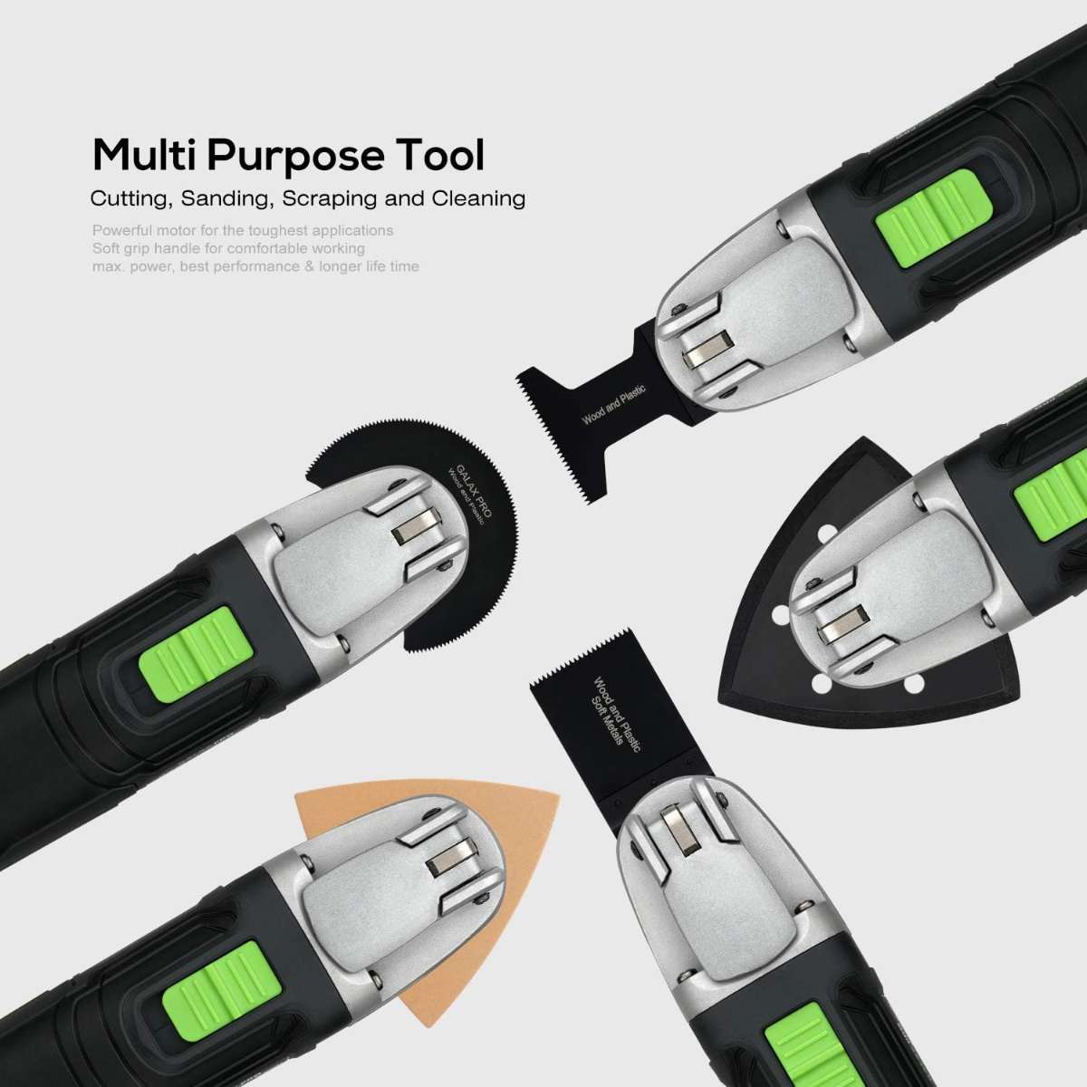 GALAX PRO 2.4Amp 6 Variable Speed Swing Multi-Tool Kit